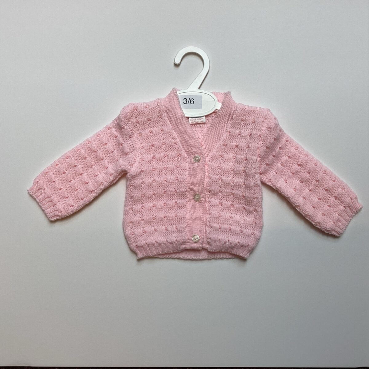 Wrap your little one in ultimate comfort with our baby pink cardigan. Featuring a soft and cozy material, adorable baby design, and perfect for layering, this cardigan is a must-have for your baby's wardrobe.