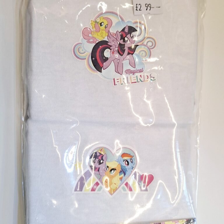 Two-pack of comfortable My Little Pony vests for girls. Perfect for layering.